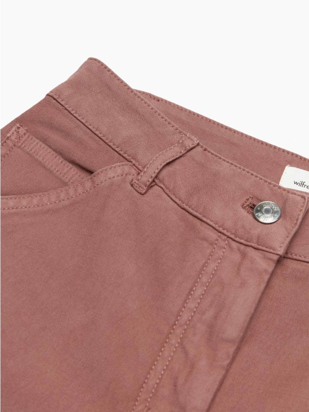 Wilfred Free Brown Utility Carpenter Pants High Rise Straight Leg Size 6 - Picture 7 of 11